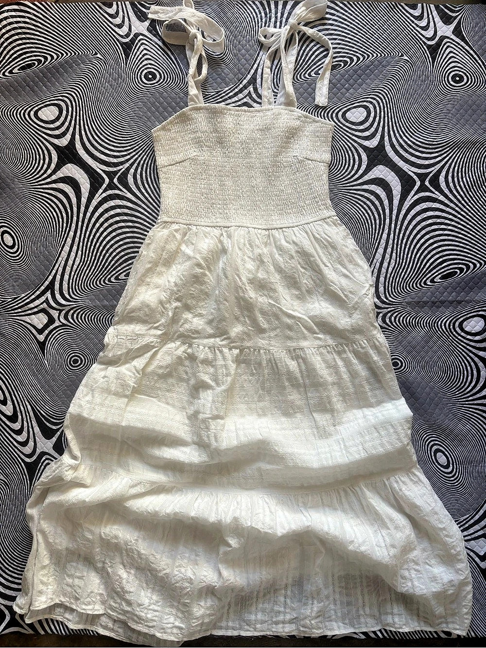 BTFBM White Tiered Maxi Dress